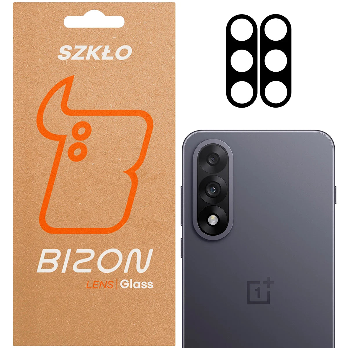 Gehärtetes Glas für die Kamera für OnePlus Nord 5, Bizon Glass Lens, 2 Stück