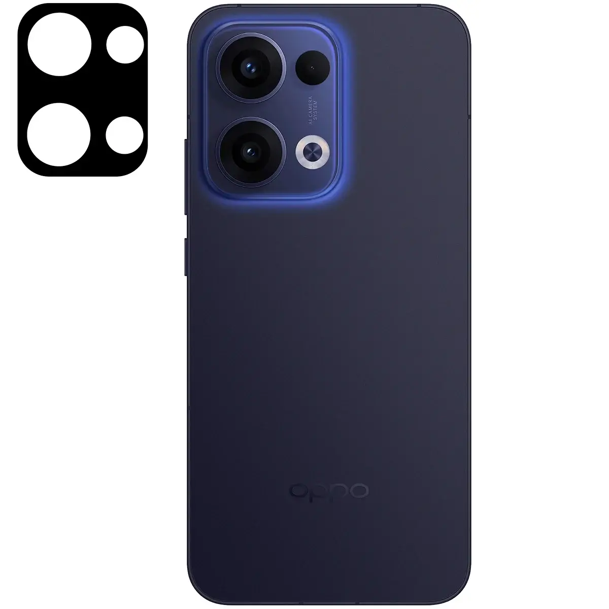 Gehärtetes Glas für die Kamera für Oppo Reno13, Bizon Glass Silk Lens, 2 Stück