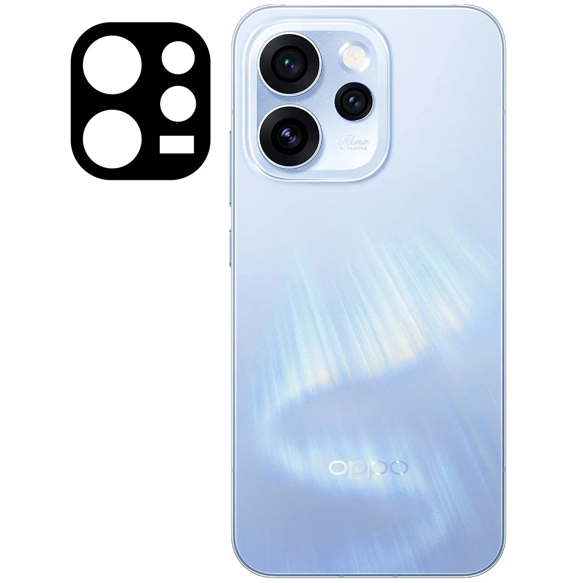 Gehärtetes Glas für die Kamera für Oppo Reno 15 Pro, Bizon Glass Lens, 2 Stück
