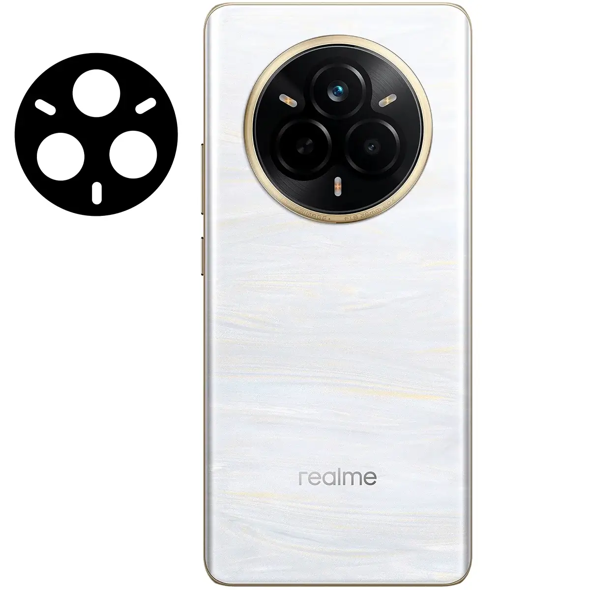 Gehärtetes Glas für die Kamera für Realme 14 Pro 5G / Pro Plus 5G, Bizon Glass Silk Lens, 2 Stück