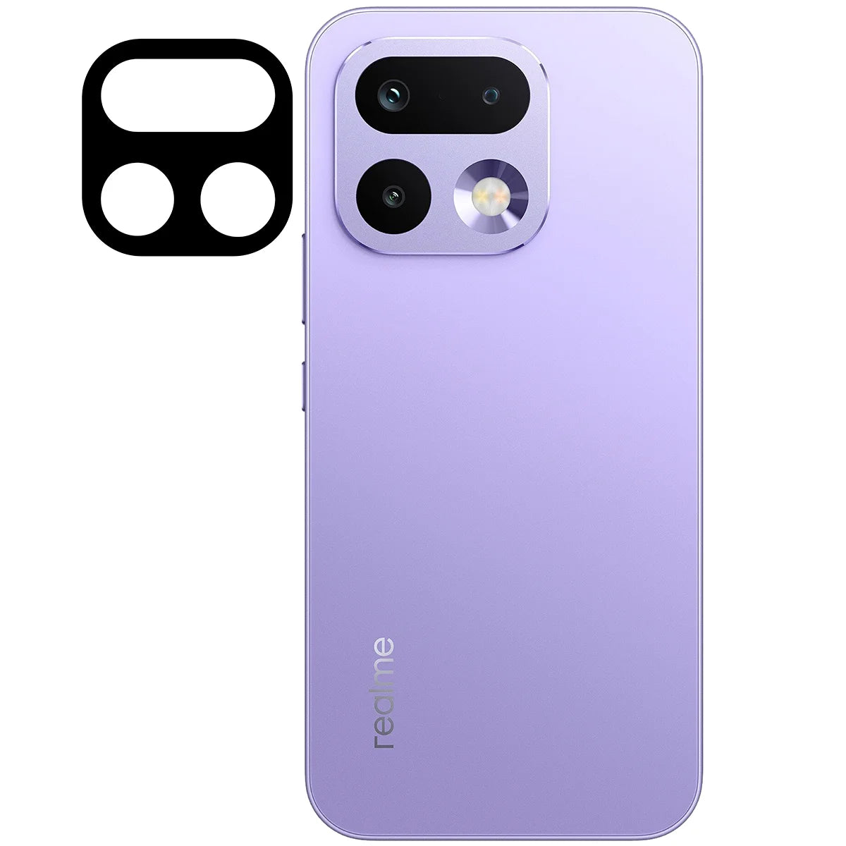 Gehärtetes Glas für die Kamera für Realme 16 Pro 5G, Bizon Glass Lens, 2 Stück
