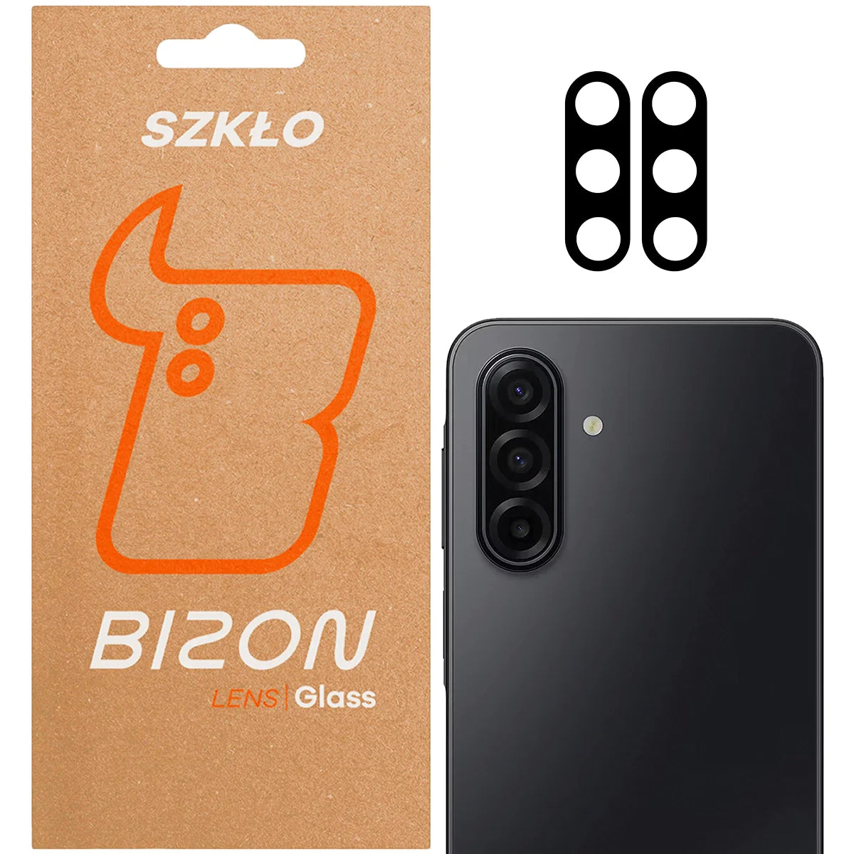Gehärtetes Glas für die Kamera für Galaxy A17 5G, Bizon Glass Lens, 2 Stück