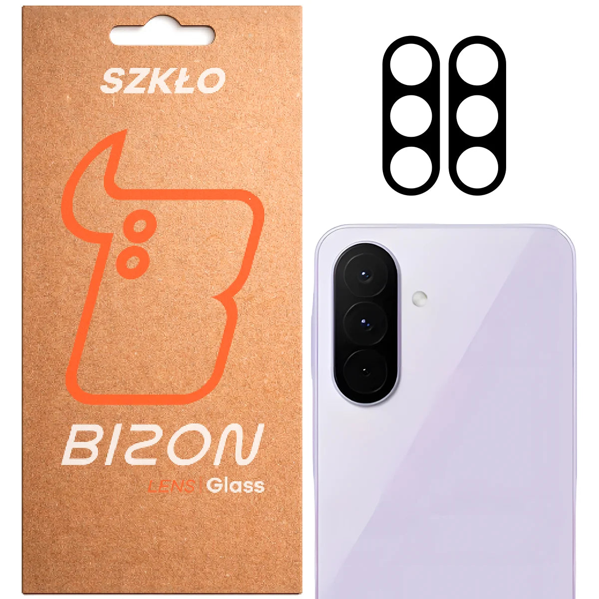 Gehärtetes Glas für die Kamera für Galaxy A27 5G, Bizon Glass Lens, 2 Stück