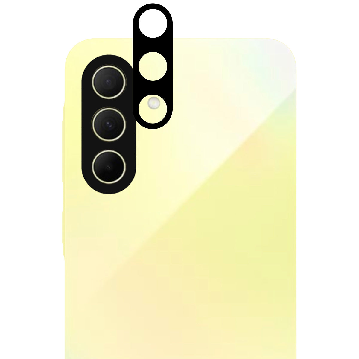 Gehärtetes Glas für die Kamera für Galaxy A36 5G, Bizon Glass Silk Lens, 2 Stück