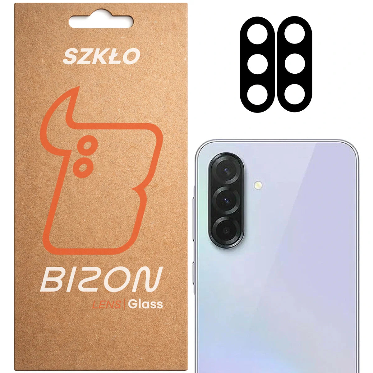 Gehärtetes Glas für die Kamera für Galaxy A37 5G, Bizon Glass Lens, 2 Stück