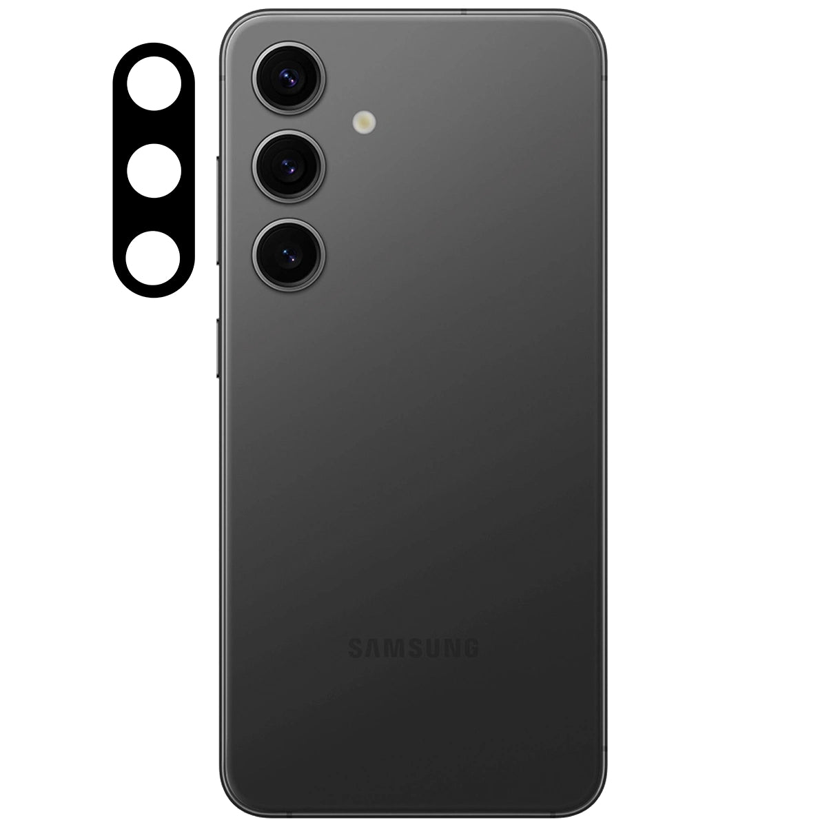 Gehärtetes Glas für die Kamera für Galaxy S24, Bizon Glass Silk Lens, 2 Stück
