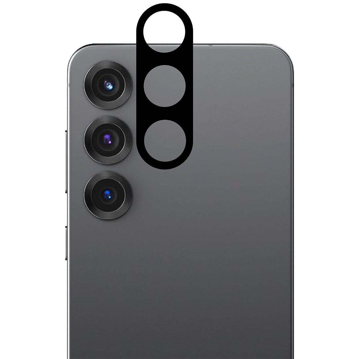 Gehärtetes Glas für die Kamera für Galaxy S25, Bizon Glass Silk Lens, 2 Stück