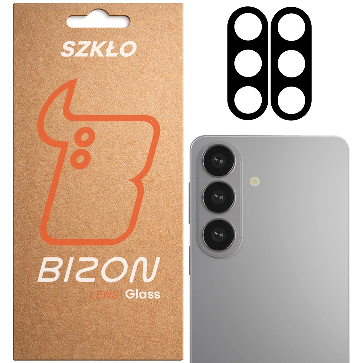 Gehärtetes Glas für die Kamera für Galaxy S26, Bizon Glass Lens, 2 Stück