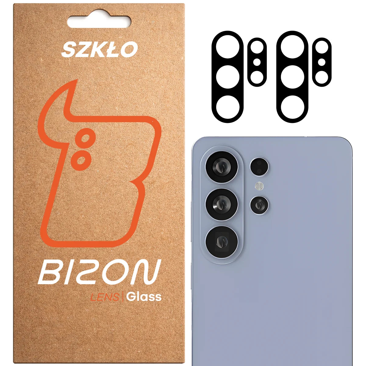 Gehärtetes Glas für die Kamera für Galaxy S26 Ultra, Bizon Glass Lens, 2 Stück