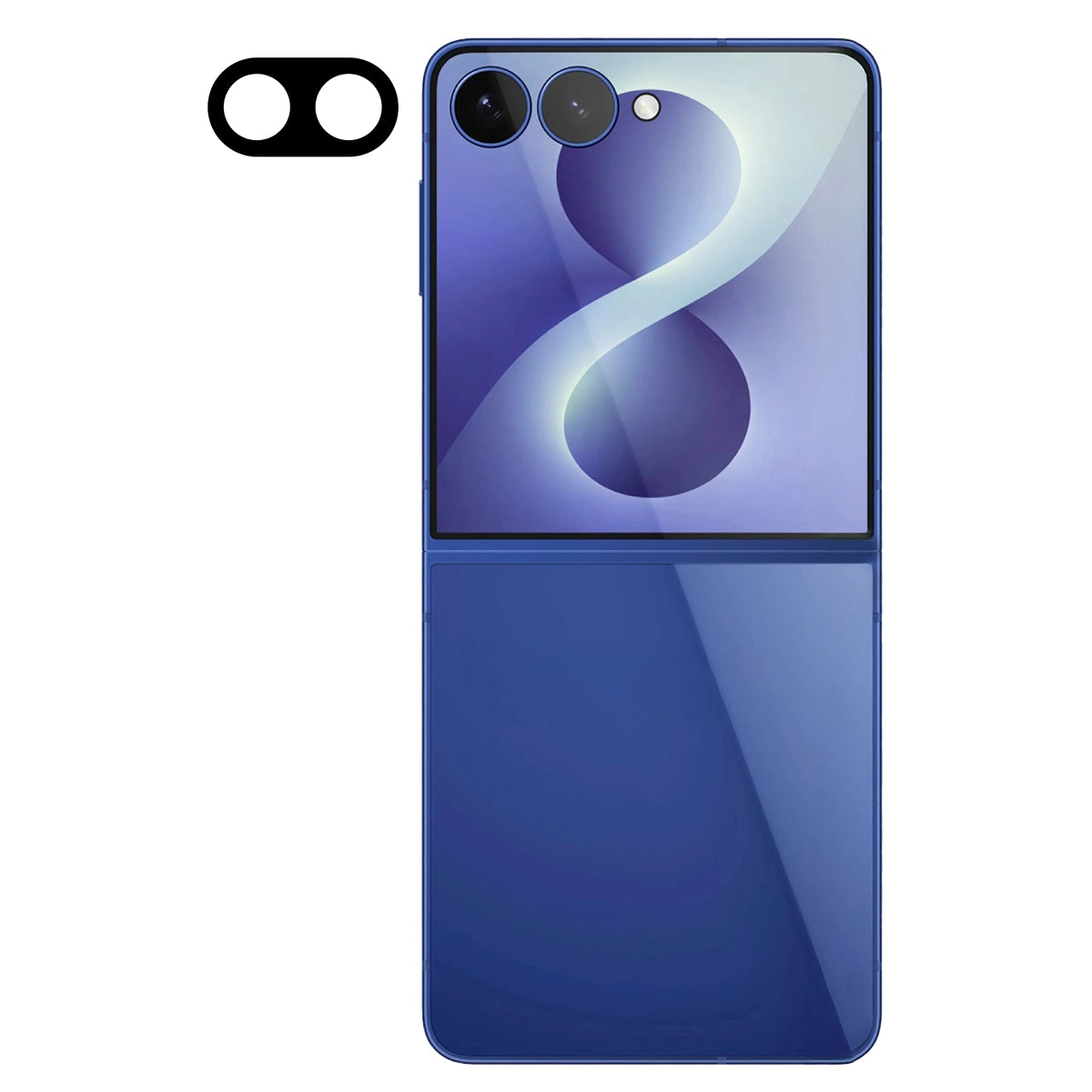 Gehärtetes Glas für die Kamera für Galaxy Z Flip8, Bizon Glass Lens, 2 Stück