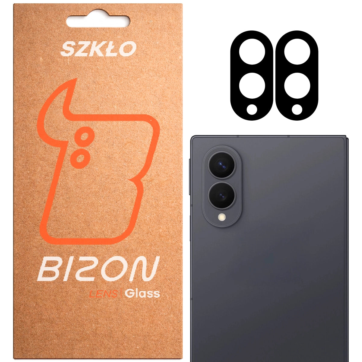 Gehärtetes Glas für die Kamera für Galaxy Z Fold8, Bizon Glass Lens, 2 Stück
