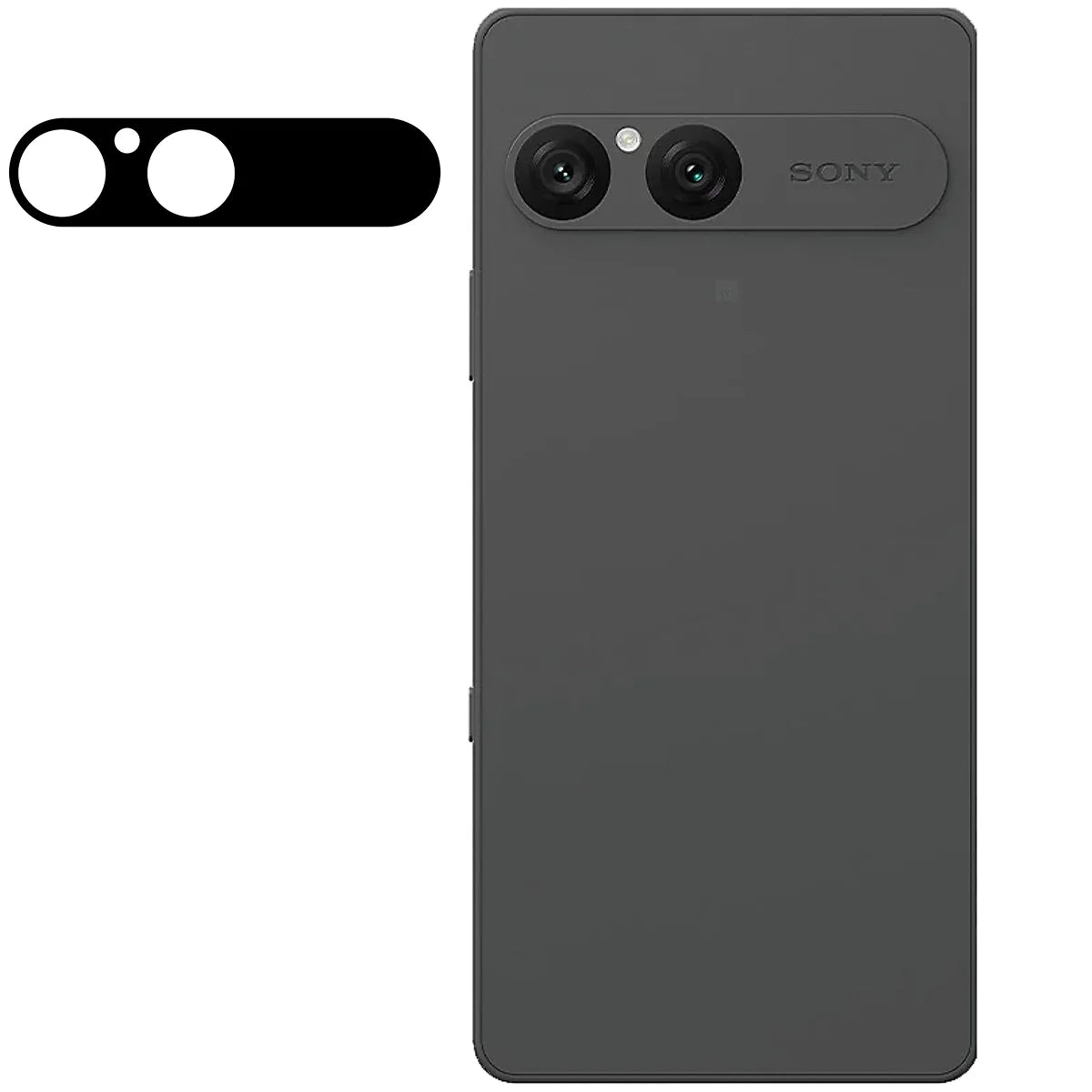 Gehärtetes Glas für die Kamera für Sony Xperia 10 VII, Bizon Glass Lens, 2 Stück