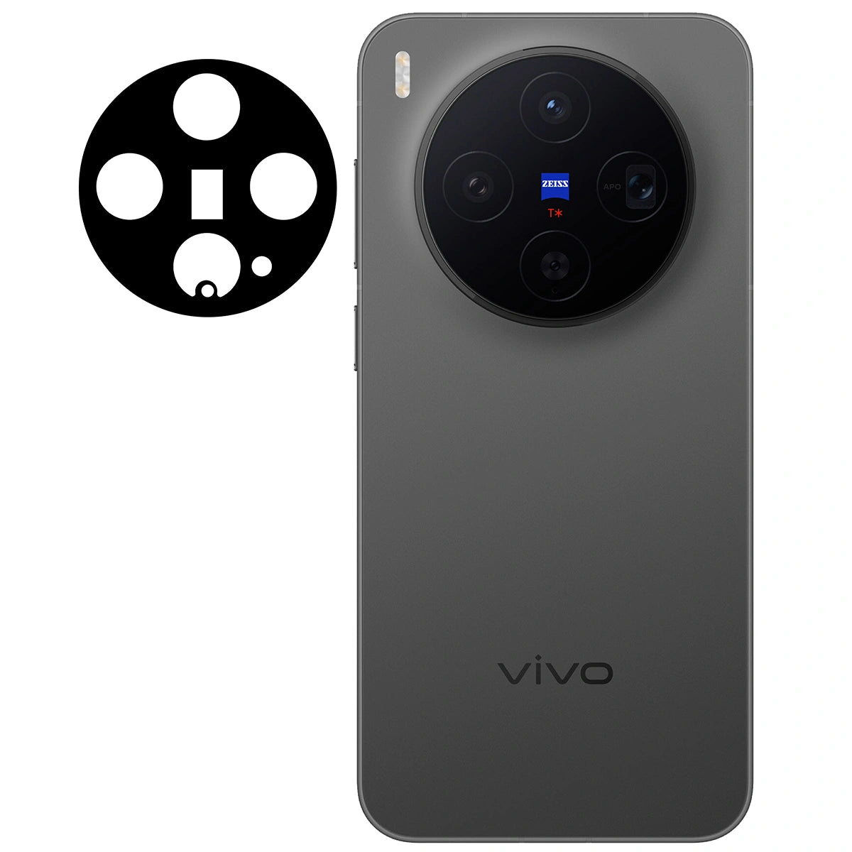 Gehärtetes Glas für die Kamera für Vivo X300, Bizon Glass Lens, 2 Stück