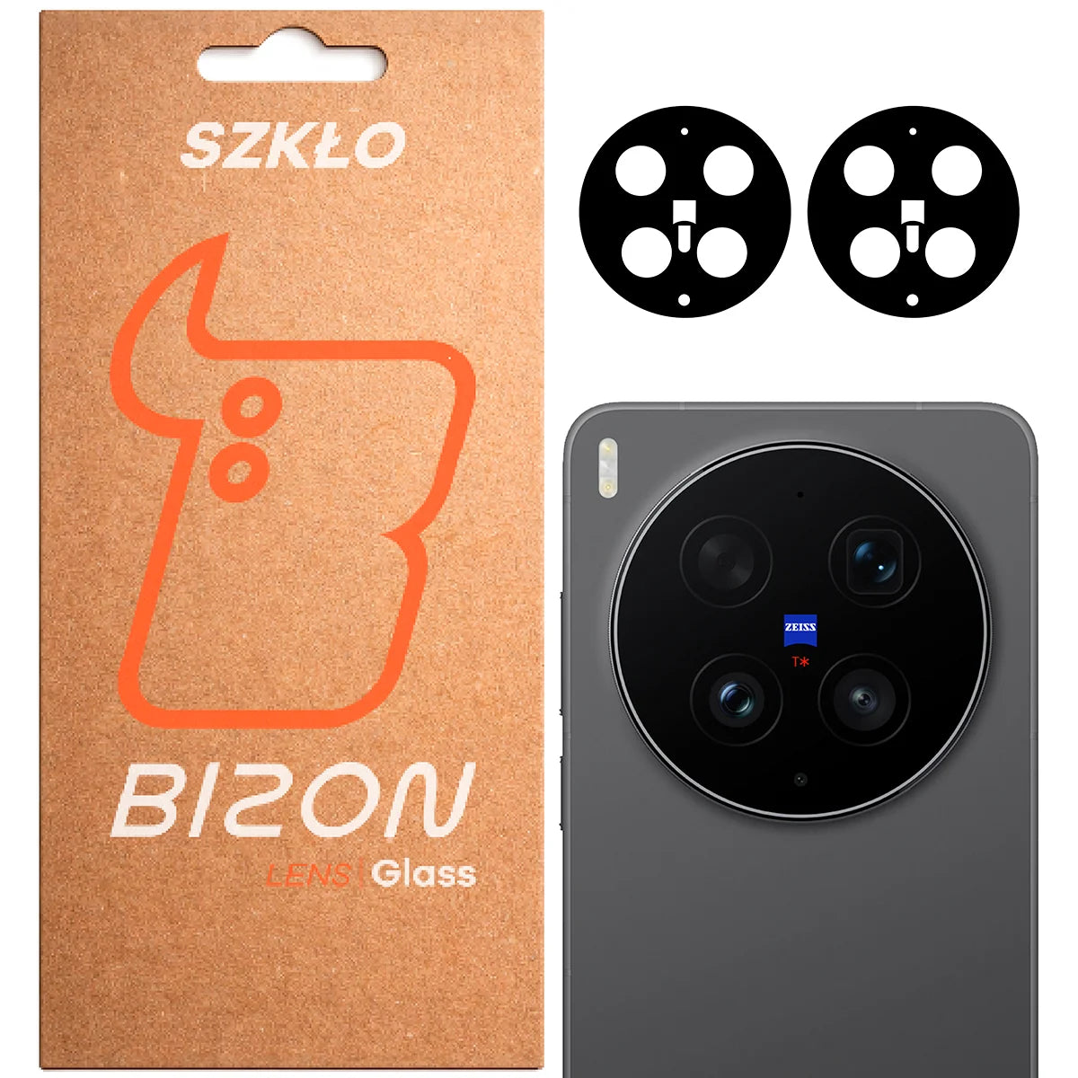Gehärtetes Glas für die Kamera für Vivo X300 Ultra, Bizon Glass Lens, 2 Stück