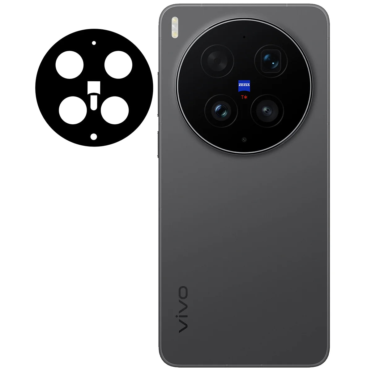 Gehärtetes Glas für die Kamera für Vivo X300 Ultra, Bizon Glass Lens, 2 Stück