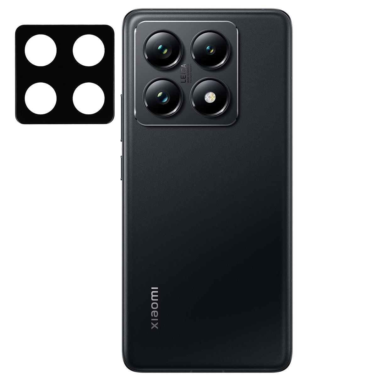 Gehärtetes Glas für die Kamera für Xiaomi 14T Pro, Bizon Glass Silk Lens, 2 Stück