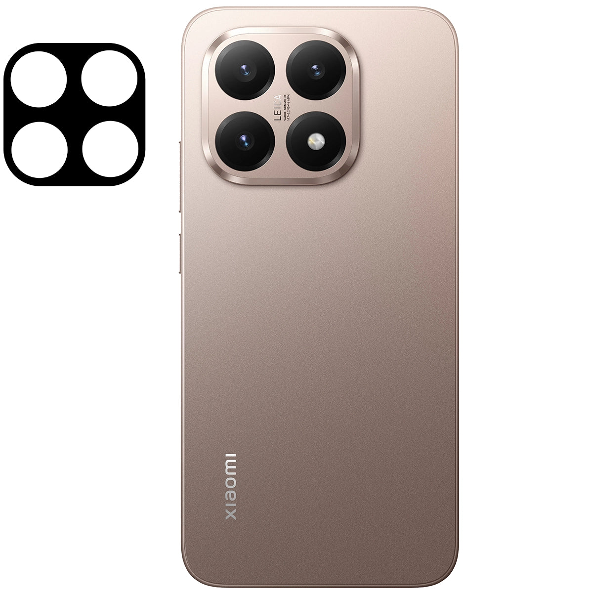 Gehärtetes Glas für die Kamera für Xiaomi 15T, Bizon Glass Lens, 2 Stück