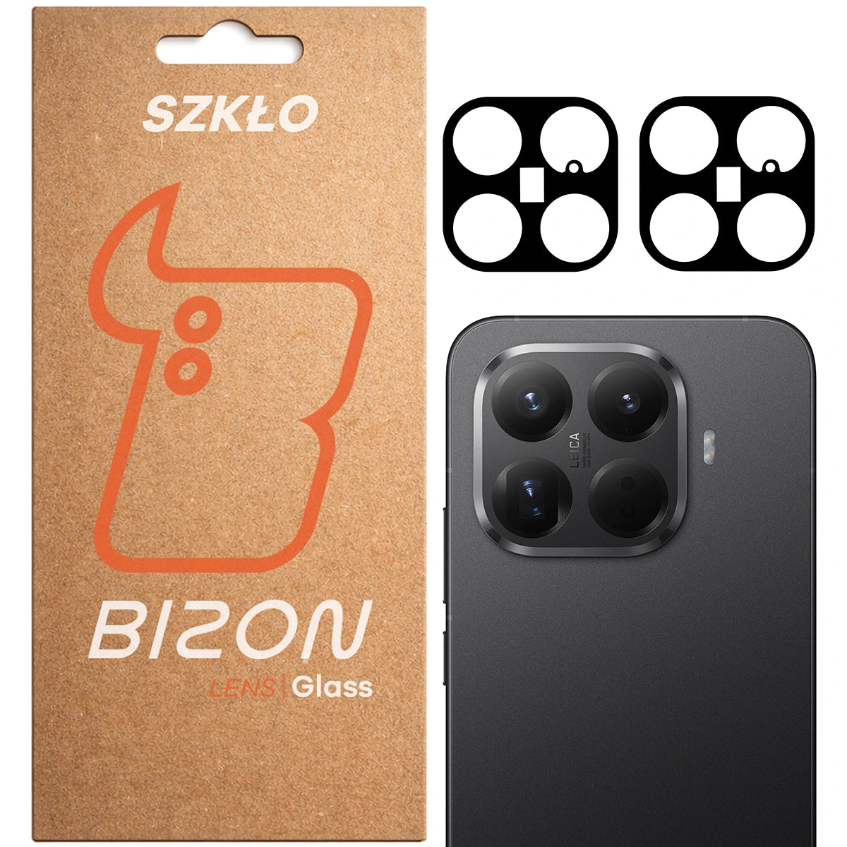 Gehärtetes Glas für die Kamera für Xiaomi 15T Pro, Bizon Glass Lens, 2 Stück