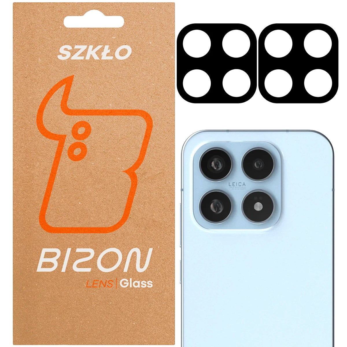 Gehärtetes Glas für die Kamera für Xiaomi 17, Bizon Glass Lens, 2 Stück