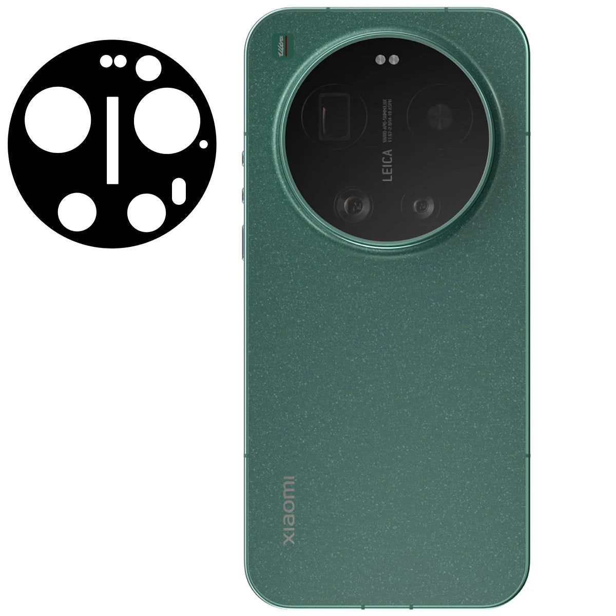 Gehärtetes Glas für die Kamera für Xiaomi 17 Ultra, Bizon Glass Lens, 2 Stück