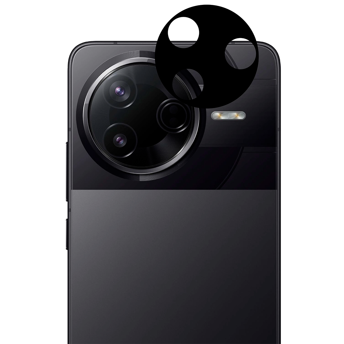 Gehärtetes Glas für die Kamera für Xiaomi Poco F7 Pro, Bizon Glass Silk Lens, 2 Stück