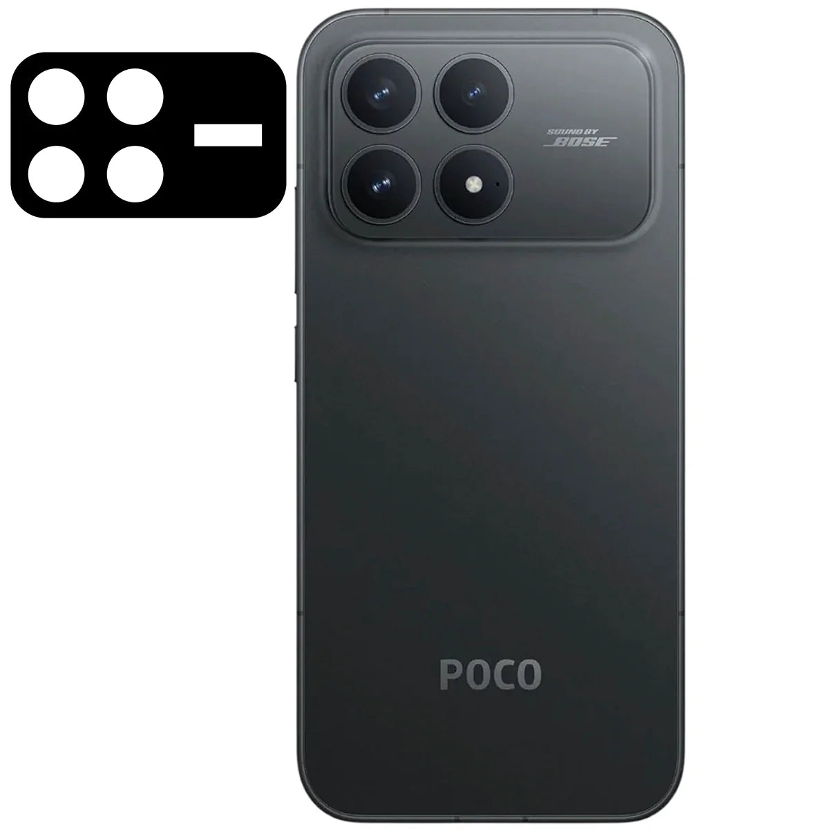 Gehärtetes Glas für die Kamera für Xiaomi POCO F8 Pro, Bizon Glass Lens, 2 Stück