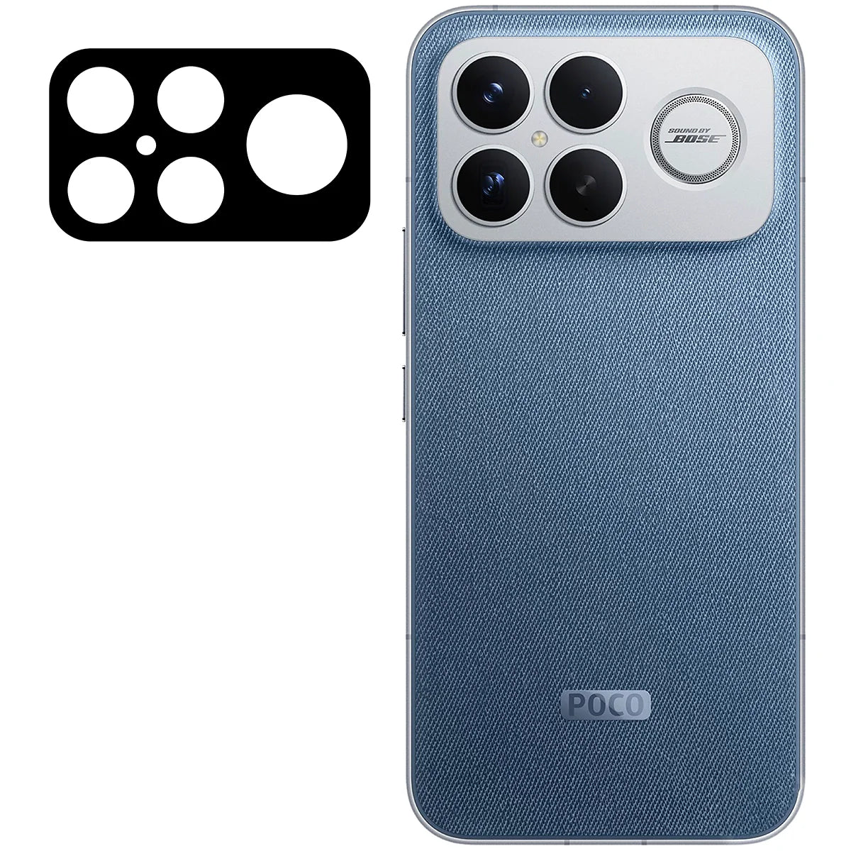 Gehärtetes Glas für die Kamera für Xiaomi POCO F8 Ultra, Bizon Glass Lens, 2 Stück