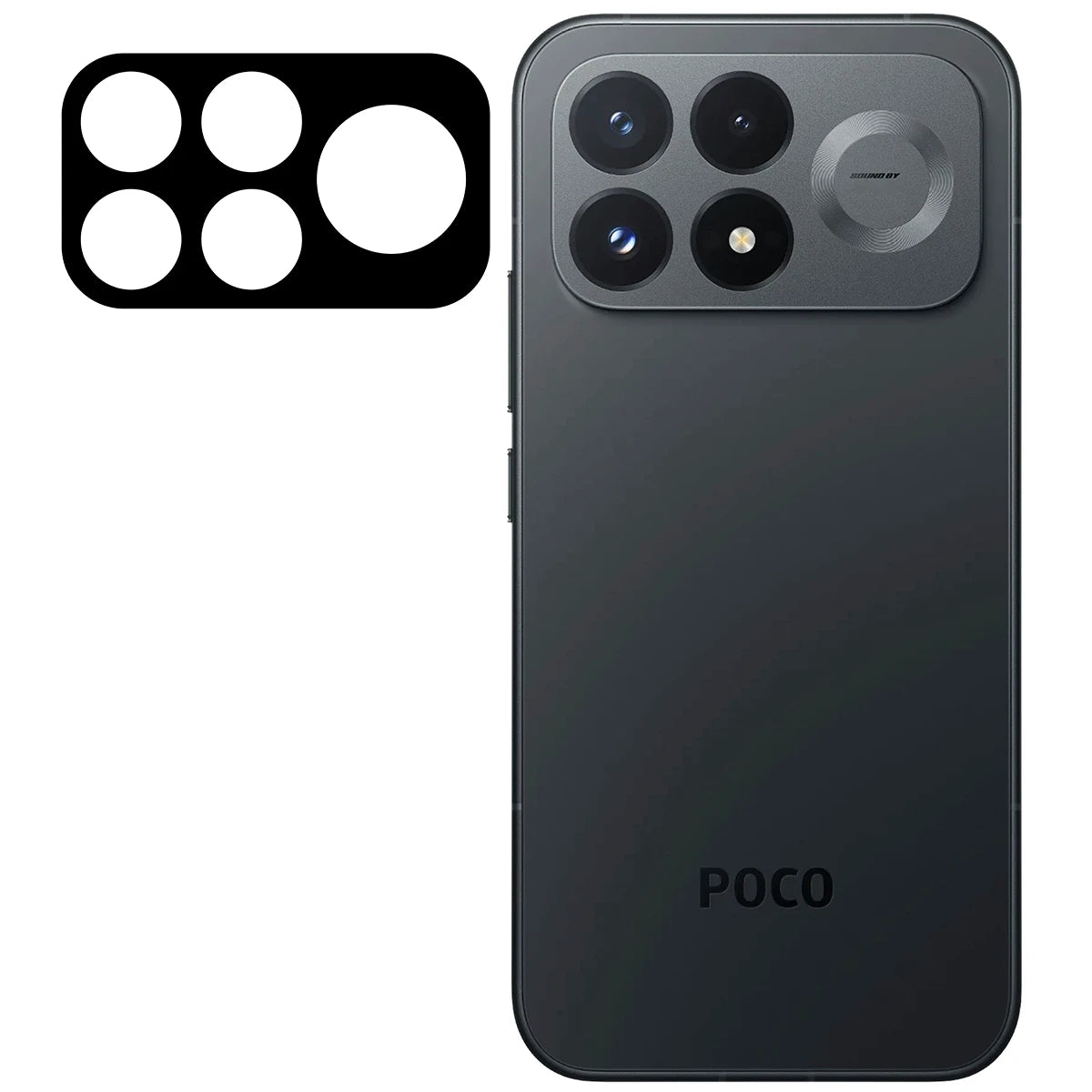 Gehärtetes Glas für die Kamera für Xiaomi POCO F9 Pro, Bizon Glass Lens, 2 Stück (2/5)