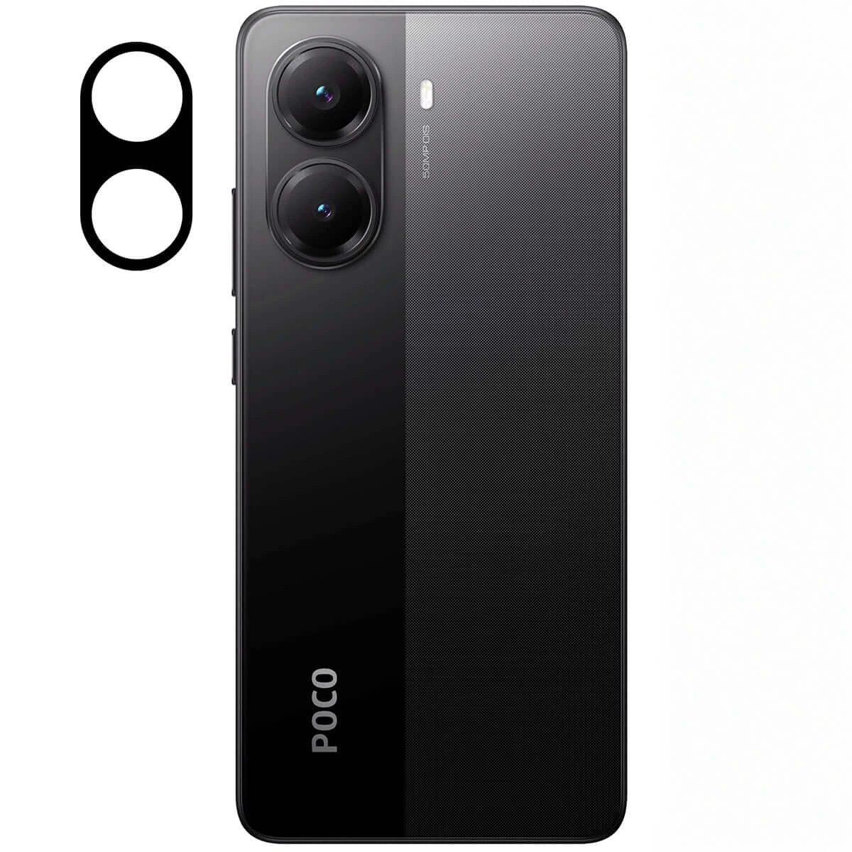 Gehärtetes Glas für die Kamera für Xiaomi Poco X7 Pro, Bizon Glass Silk Lens, 2 Stück