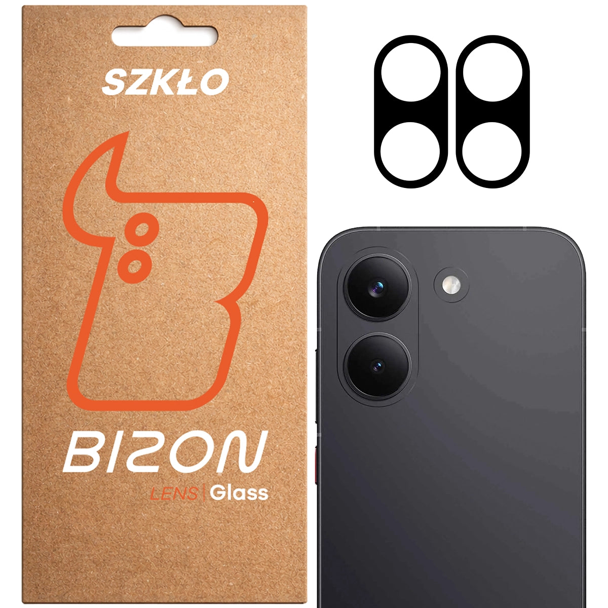 Gehärtetes Glas für die Kamera für Xiaomi POCO X8 Pro, Bizon Glass Lens, 2 Stück