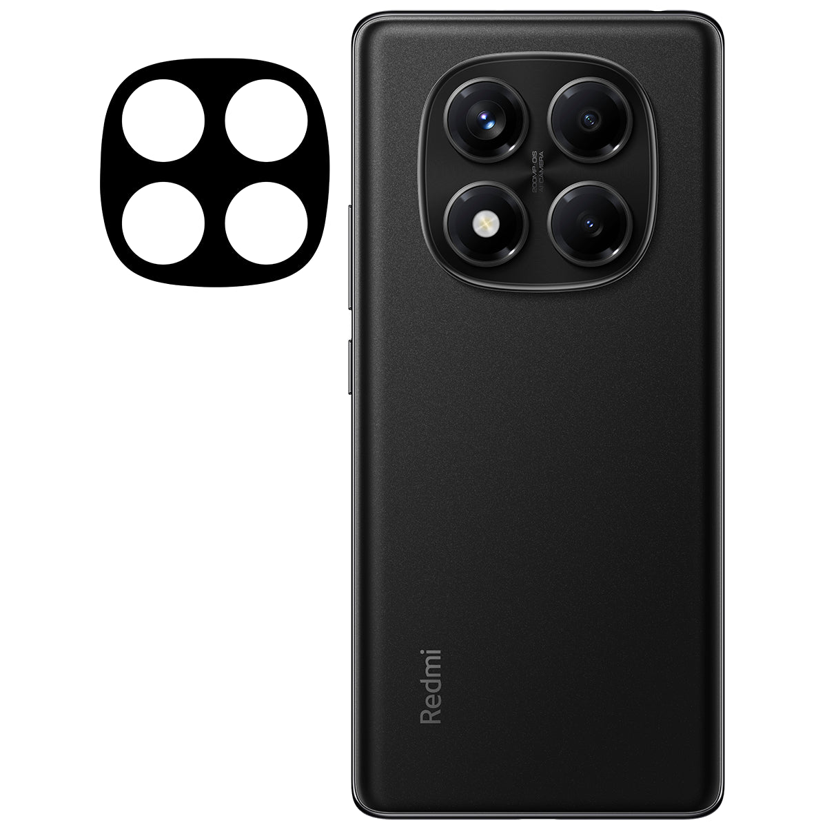 Gehärtetes Glas für die Kamera für Xiaomi Redmi Note 14 Pro 4G, Bizon Glass Silk Lens, 2 Stück