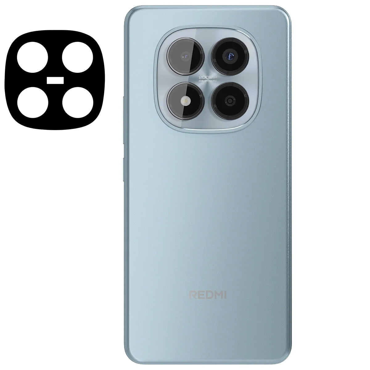 Gehärtetes Glas für die Kamera für Xiaomi Redmi Note 15 Pro 4G, Bizon Glass Lens, 2 Stück