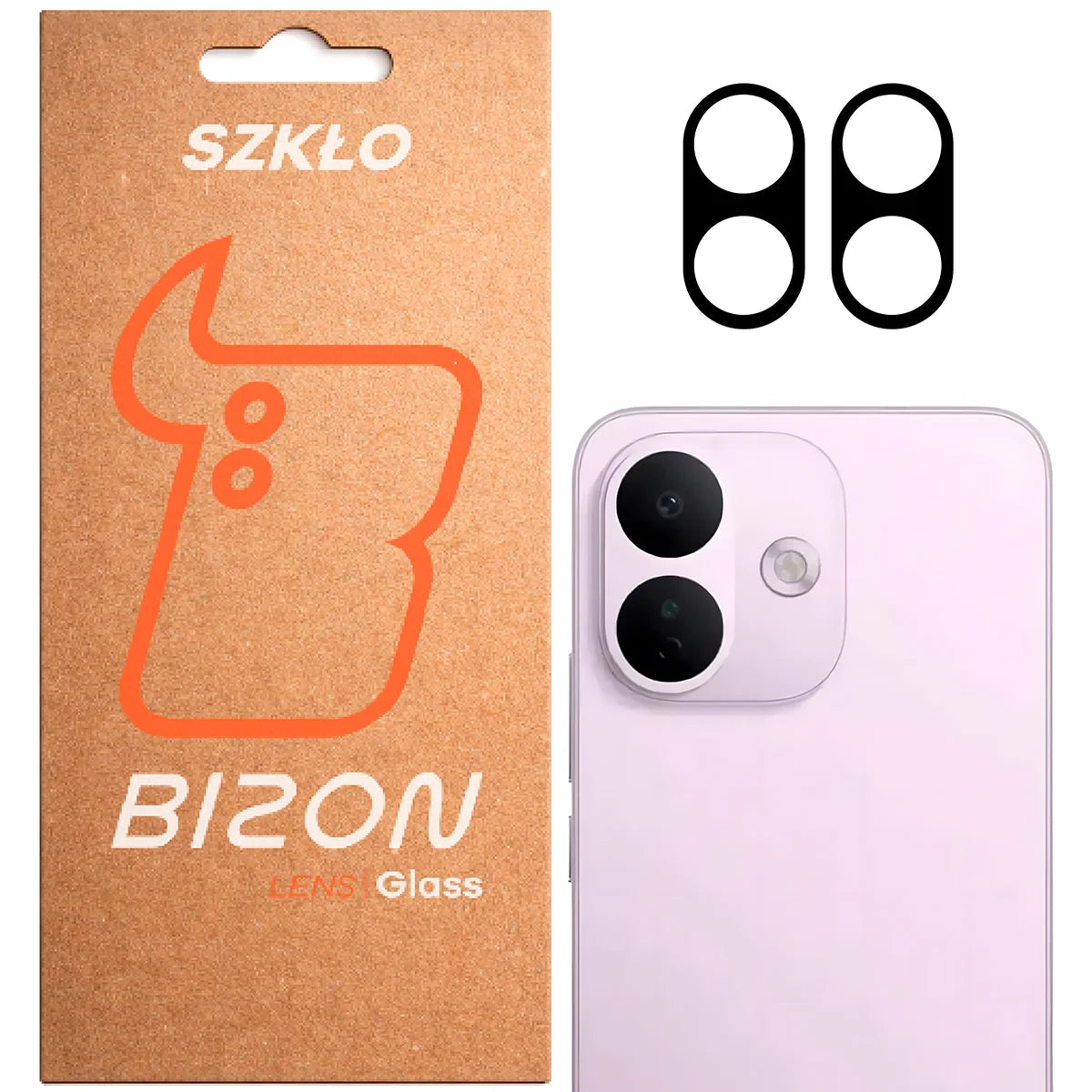 Gehärtetes Glas für die Kamera für Xiaomi Redmi Note 17 Pro 5G, Bizon Glass Lens, 2 Stück (1/5)