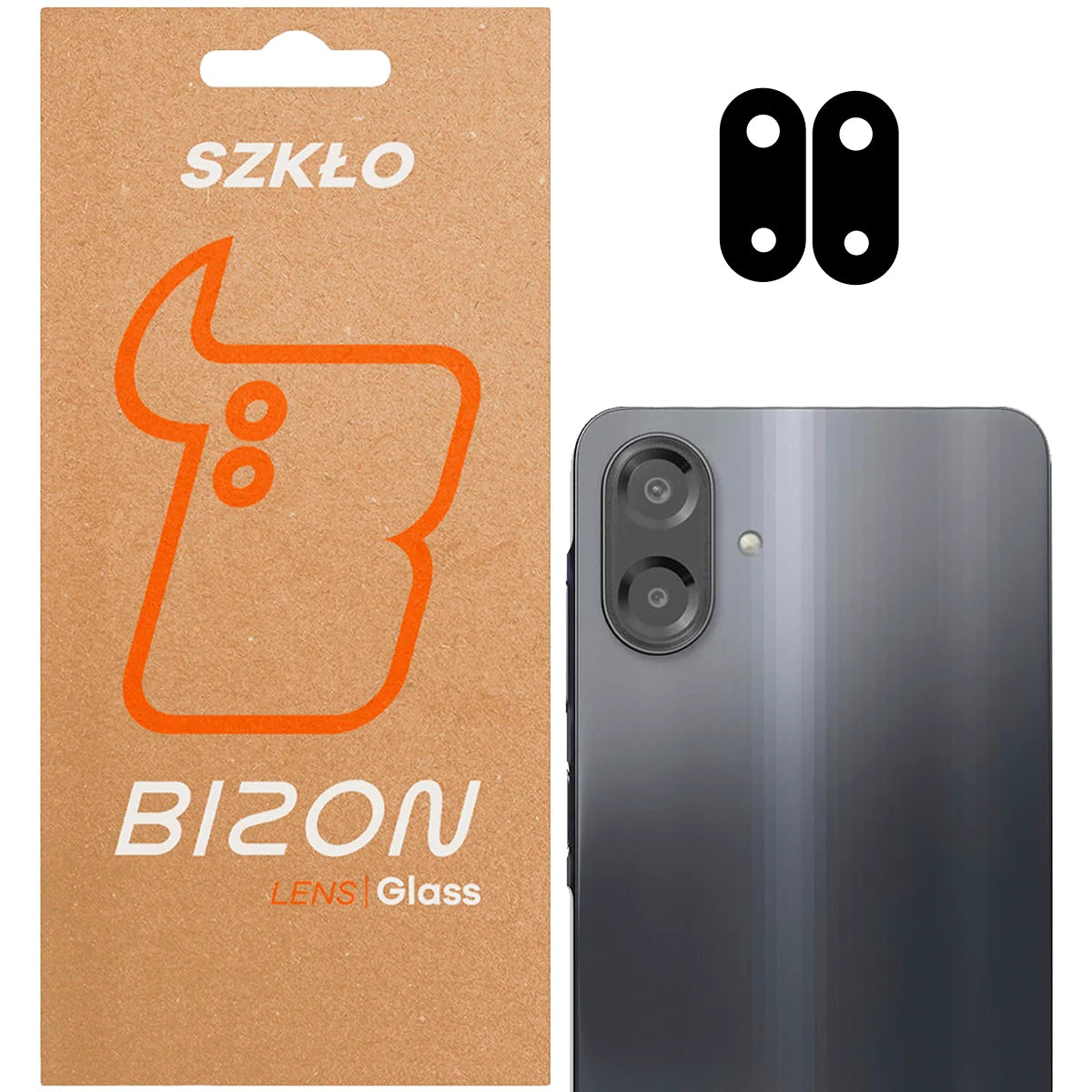 Gehärtetes Glas für die Kamera für Galaxy A07 4G, Bizon Glass Lens, 2 Stück