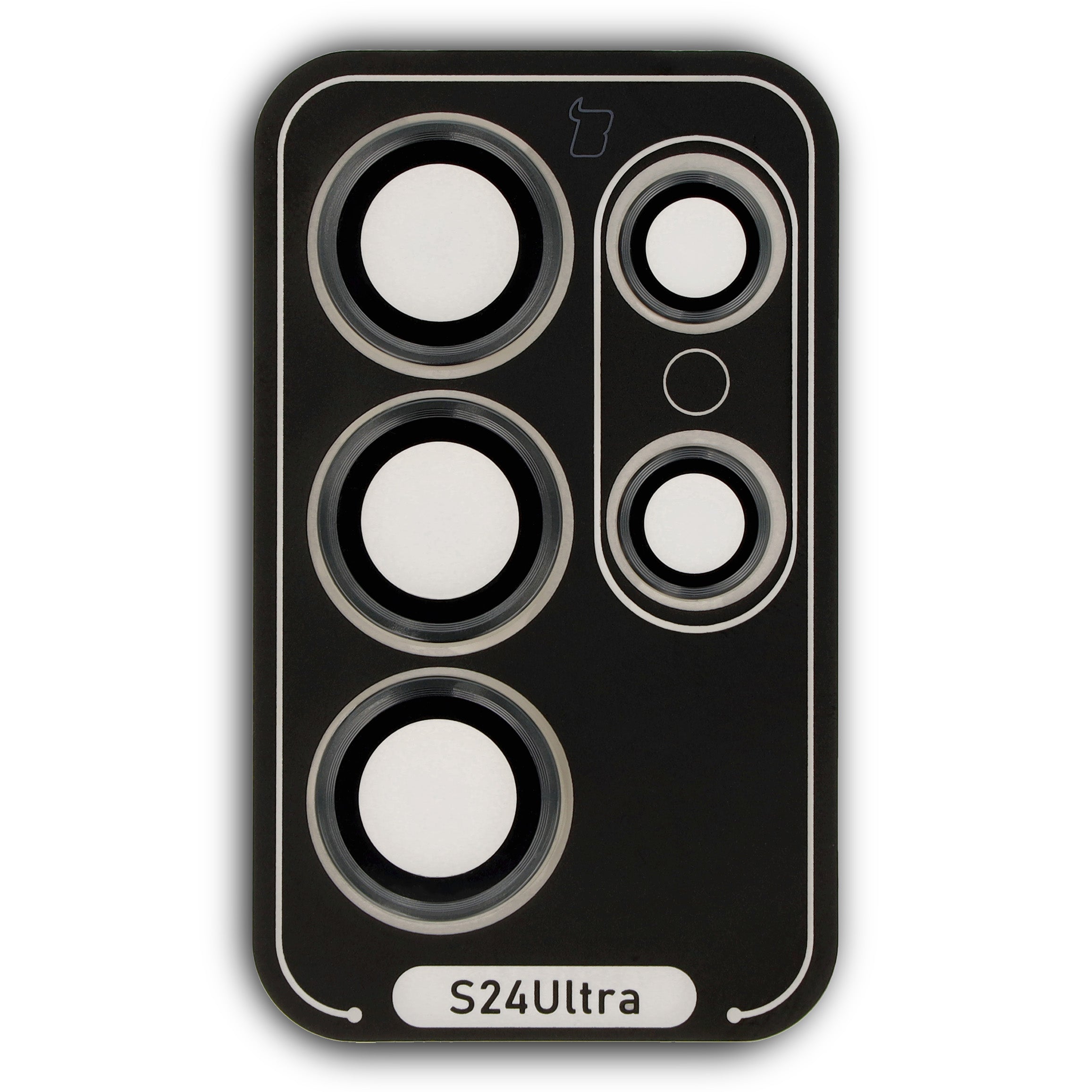 Gehärtetes Glas für Galaxy S24 Ultra Kamera, Bizon Glass Snap Lens, schwarz, mit Applikator, 1 Set