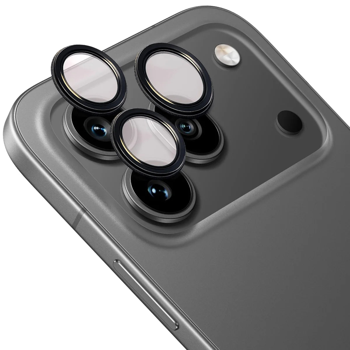 Glas für die Kamera für Honor 600 Pro 5G, Bizon Glass Snap Lens, 1 Set, Schwarzer Rahmen