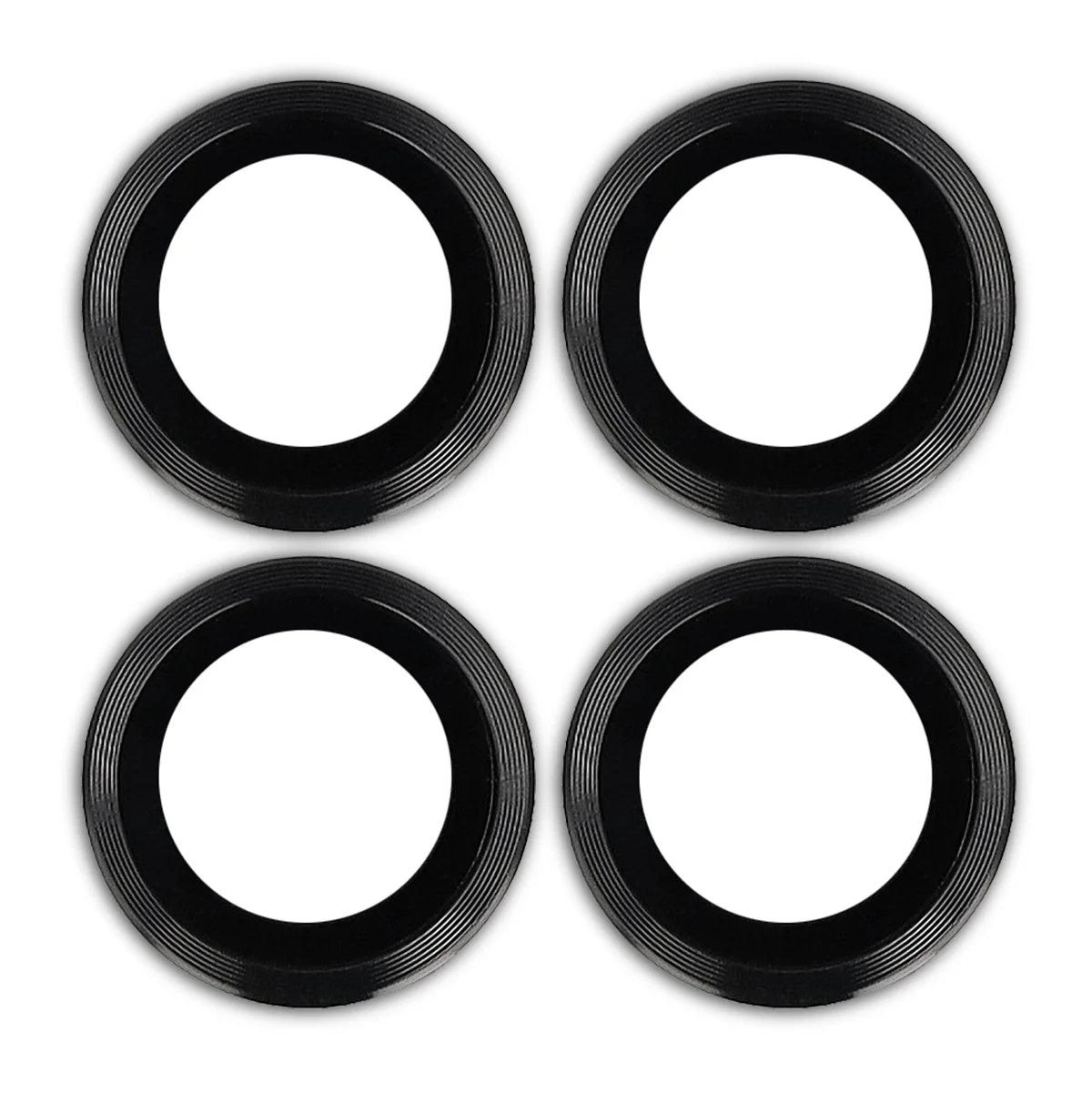 Glas für die Kamera für Motorola Edge 70 Fusion, Bizon Glass Snap Lens, 1 Set, Schwarzer Rahmen