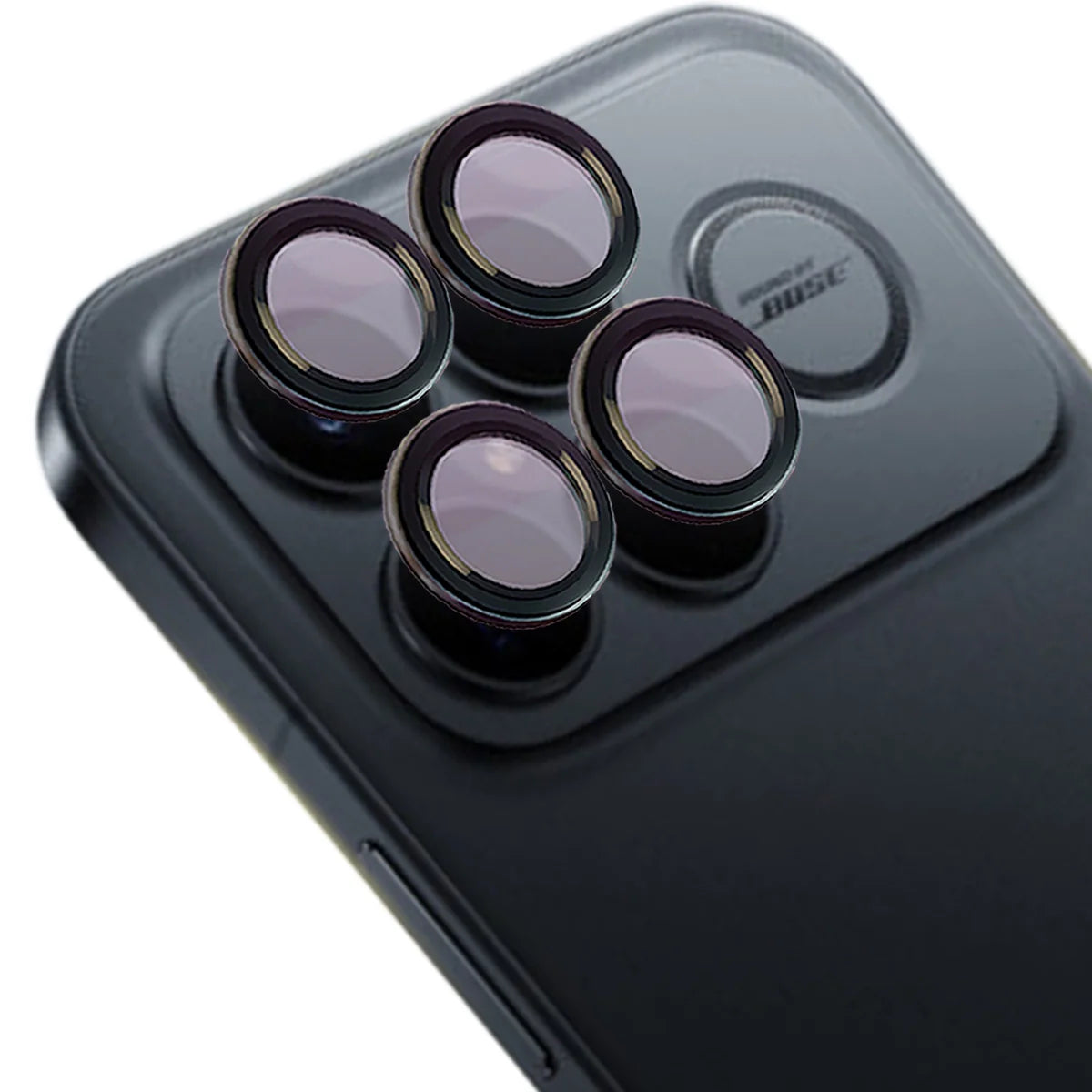 Glas für die Kamera für Xiaomi POCO F8 Ultra, Bizon Glass Snap Lens, 1 Set, Schwarzer Rahmen
