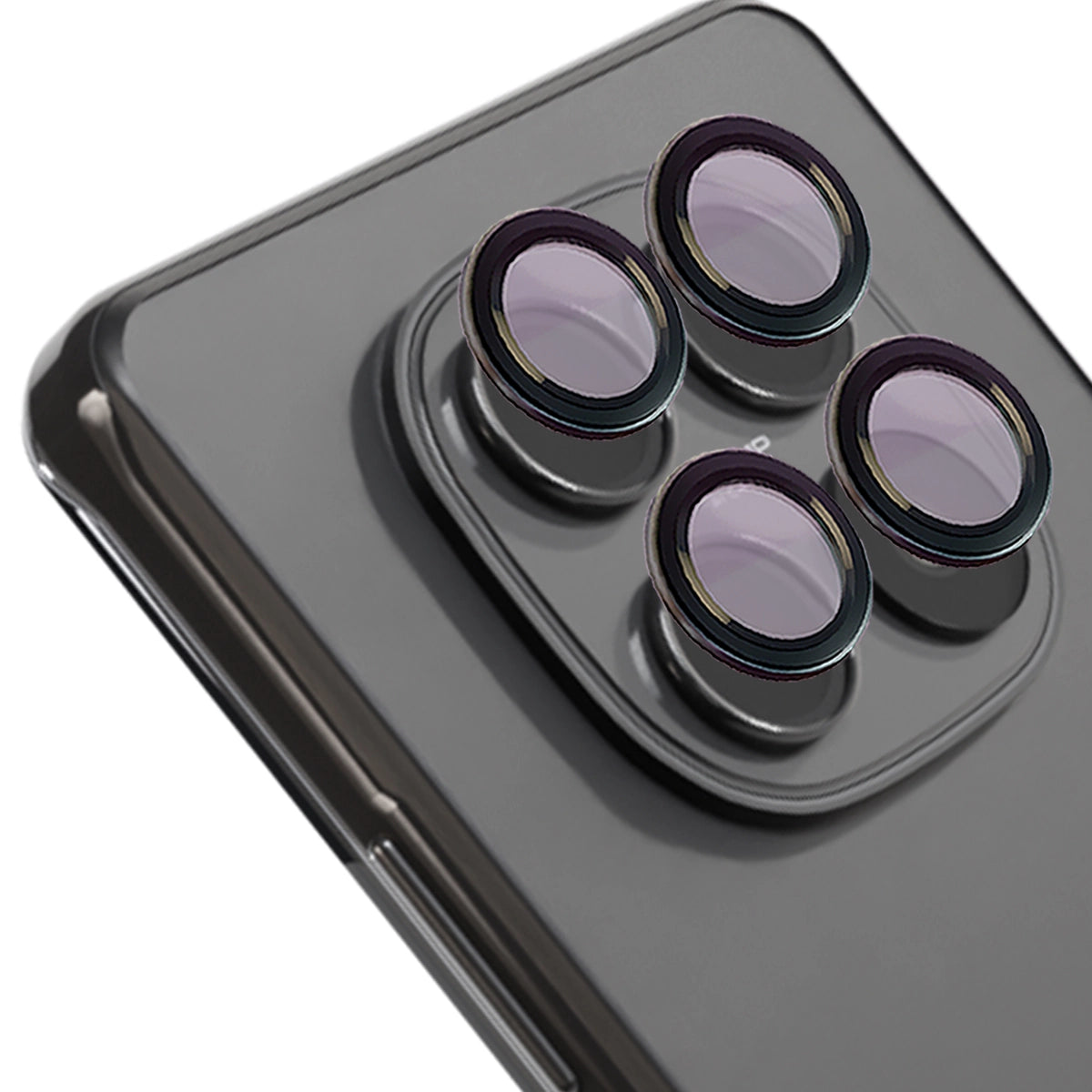 Glas für die Kamera für Xiaomi Redmi Note 15 5G / 14 4G / POCO M8 5G, Bizon Glass Snap Lens, 1 Set, Schwarzer Rahmen