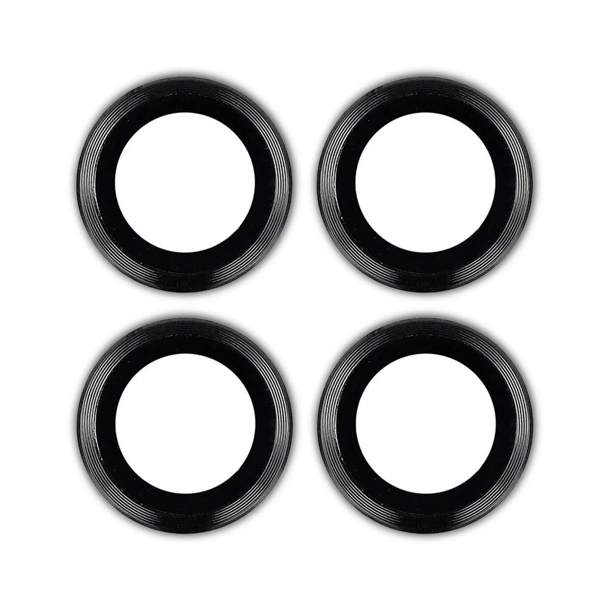 Glas für die Kamera für Motorola Edge 70, Bizon Glass Snap Lens, 1 Set, Schwarzer Rahmen