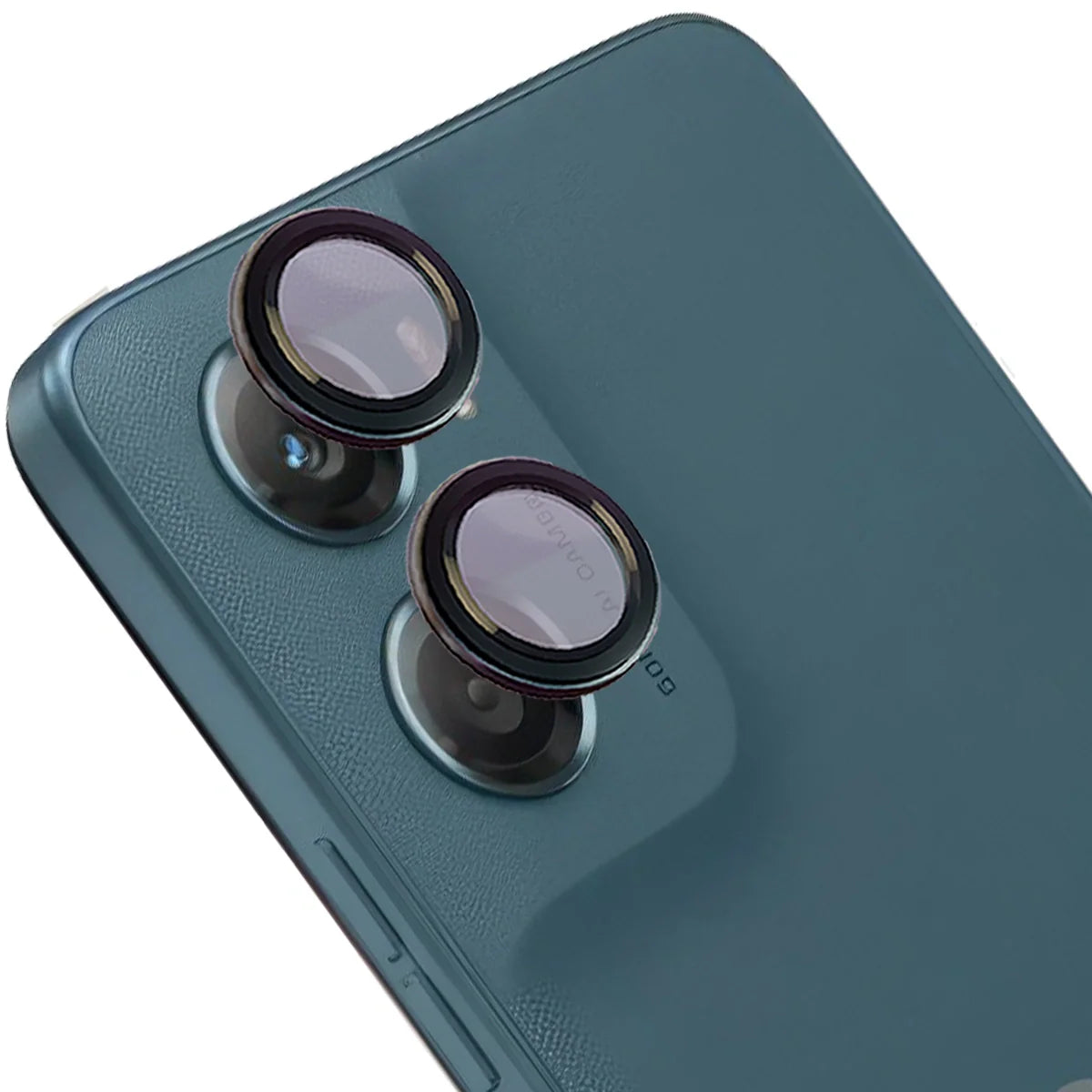 Glas für die Kamera für Motorola Moto G06 4G / G06 Power 4G, Bizon Glass Snap Lens, 1 Set, Schwarzer Rahmen