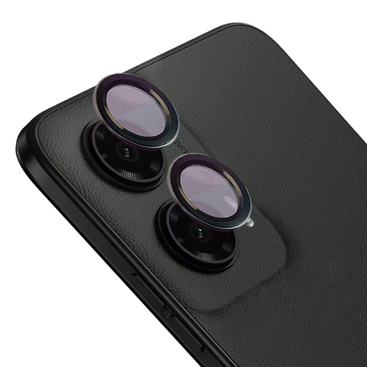 Gehärtetes Glas für die Kamera für Motorola Moto G35 5G, Bizon Glass Snap Lens, 1 Set, Schwarzer Rahmen