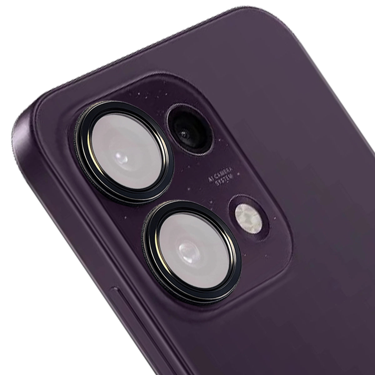 Glas für die Kamera für Oppo Reno16 F / Reno16 FS 5G, Bizon Glass Snap Lens, 1 Set, Schwarzer Rahmen