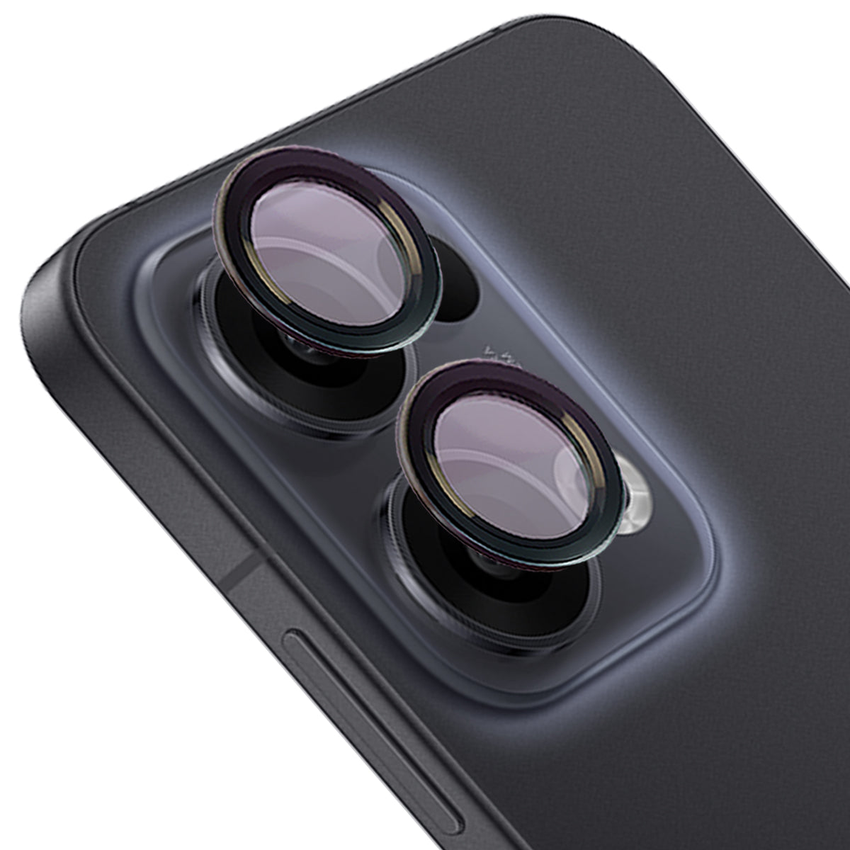 Glas für die Kamera für Oppo Reno13, Bizon Glass Snap Lens, 1 Set, Schwarzer Rahmen