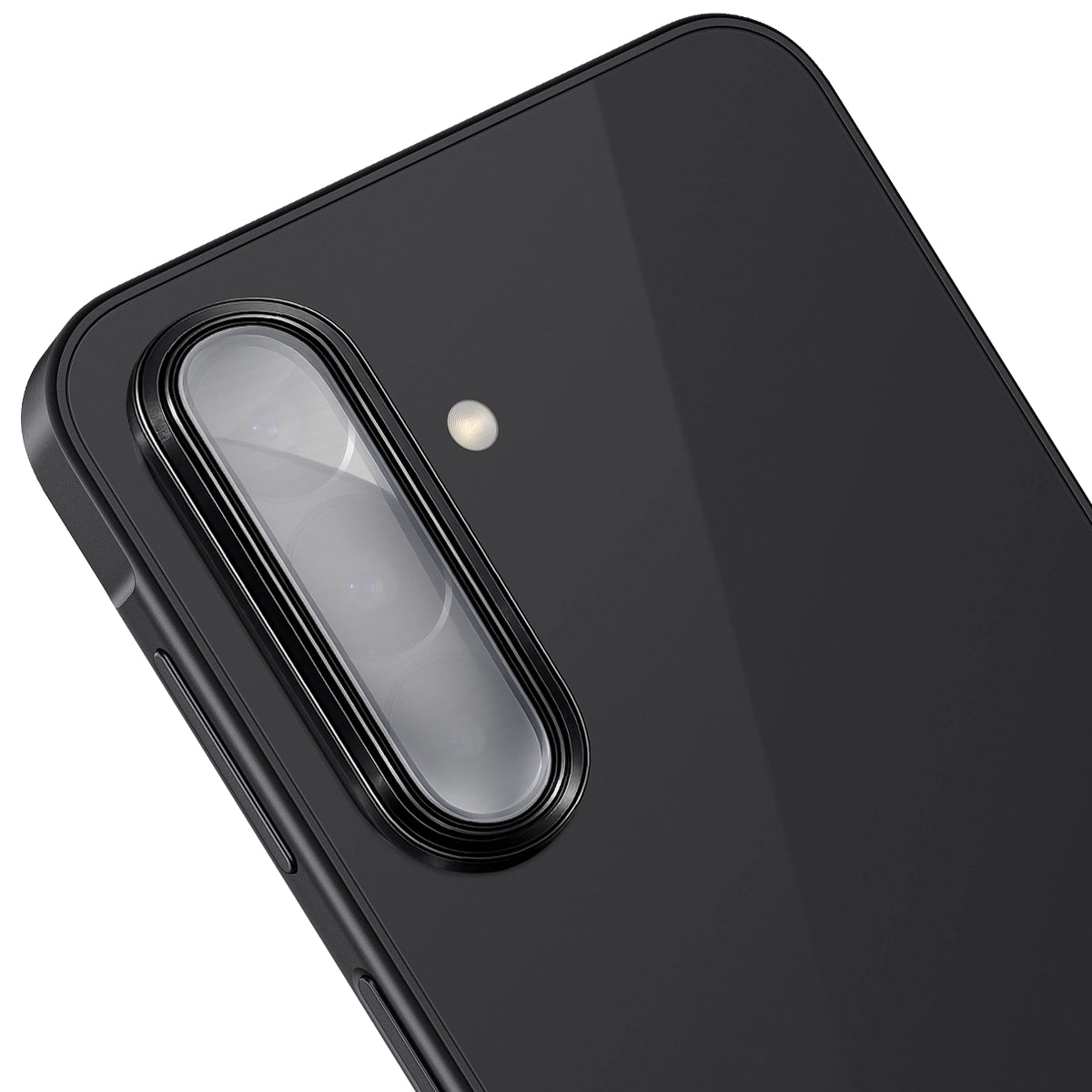 Glas für die Kamera für Galaxy A27 5G, Bizon Glass Snap Lens, 1 Set, Schwarzer Rahmen
