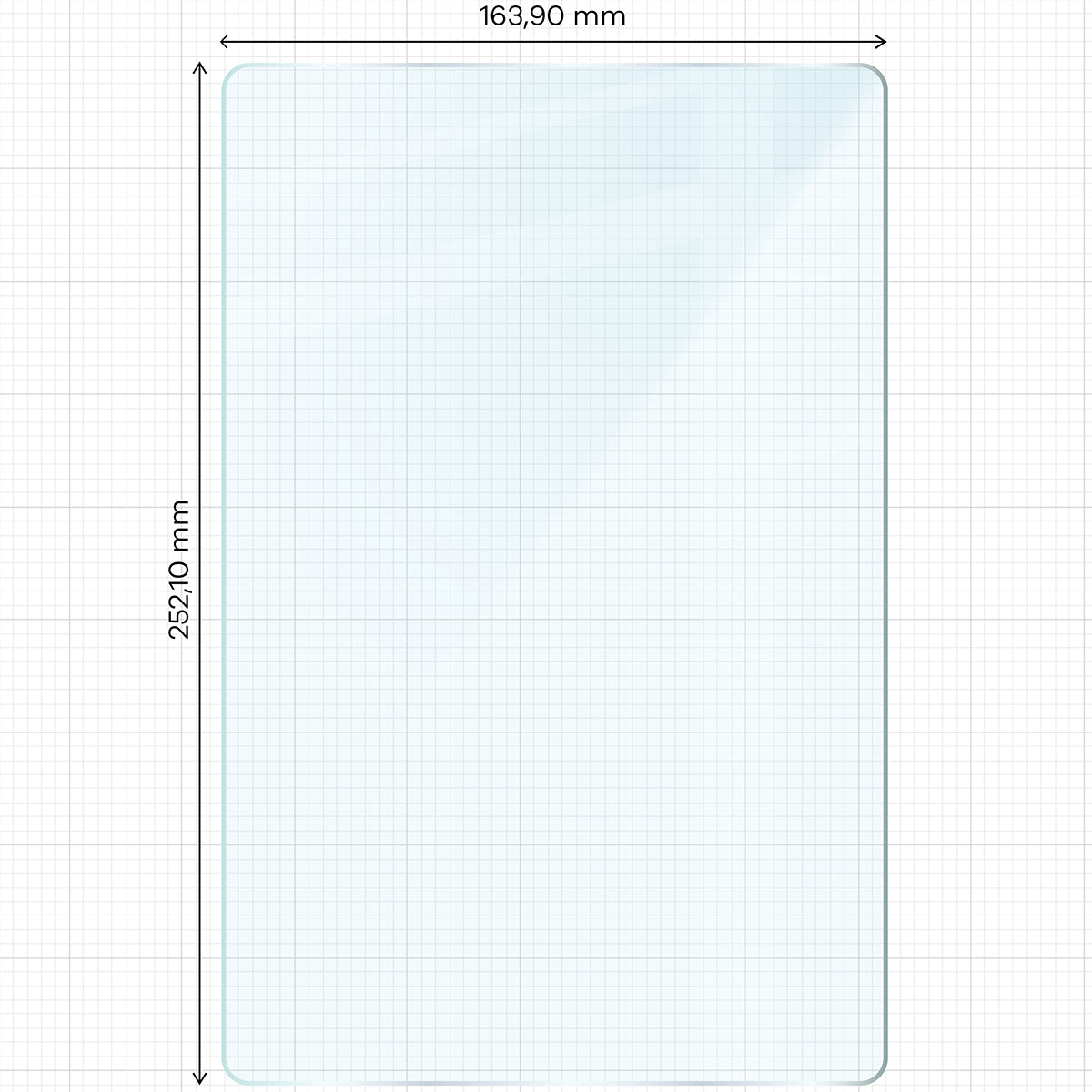 Gehärtetes Glas für Galaxy Tab A11 Plus / A9 Plus, Bizon Glass Tab Clear Duo, 2 Stück
