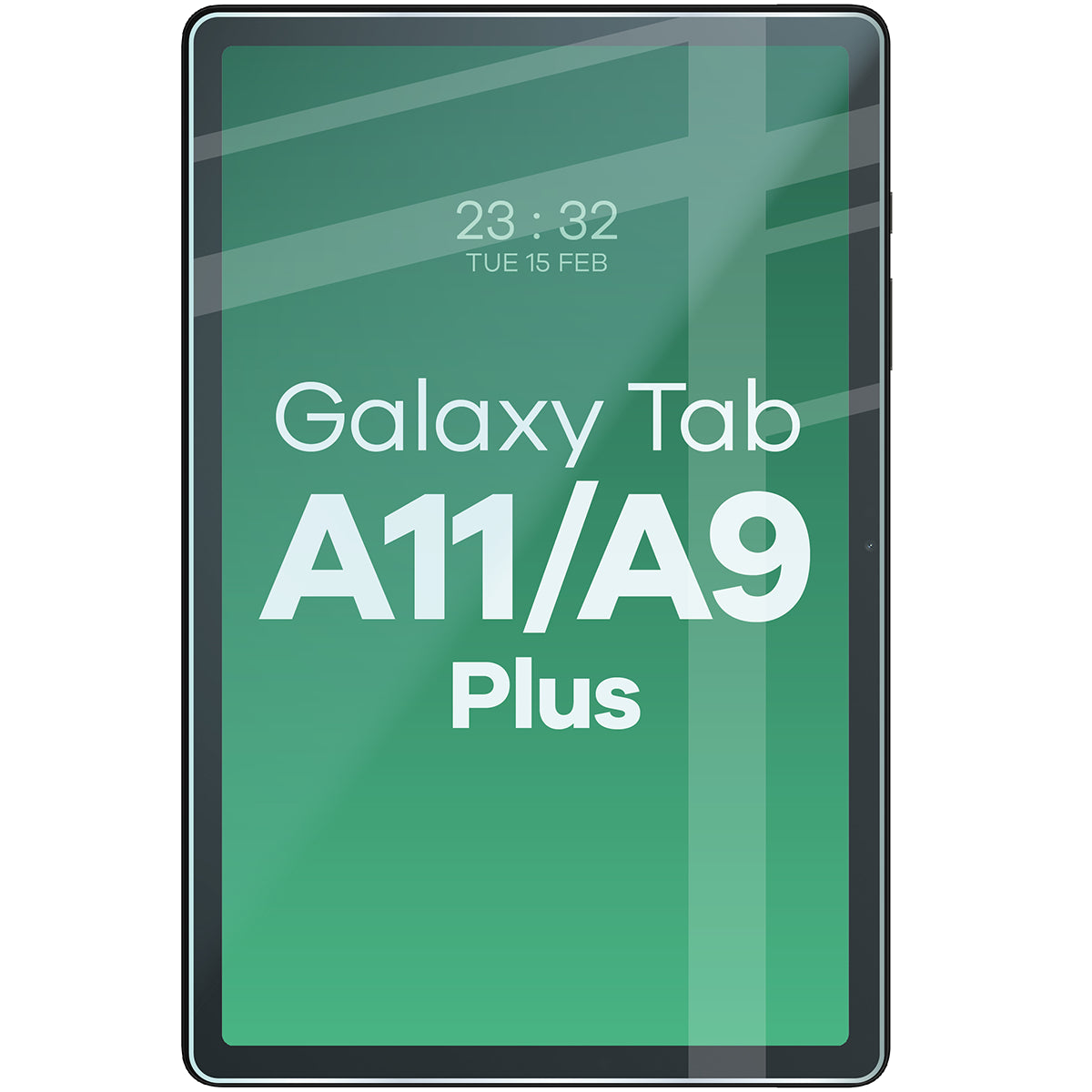 Gehärtetes Glas für Galaxy Tab A11 Plus / A9 Plus, Bizon Glass Tab Clear Duo, 2 Stück