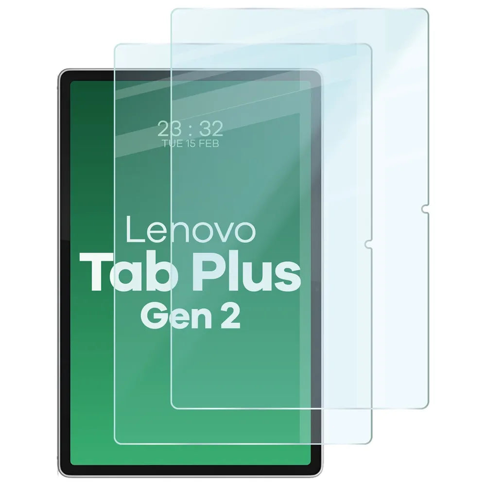 Gehärtetes Glas für Lenovo Tab Plus Gen. 2, Bizon Tab Glass Clear Duo, 2 Stück (1/4)