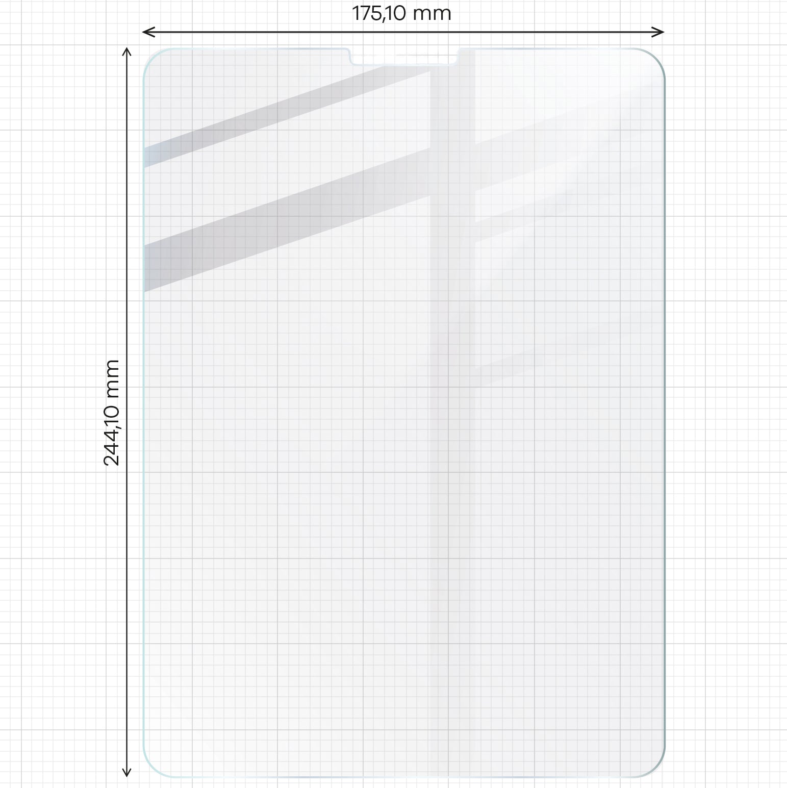 Gehärtetes Glas für iPad Pro 11 2022/2021/2020/2018/AIR 5/4, Bizon Glass Tab Clear Duo, 2 Stück