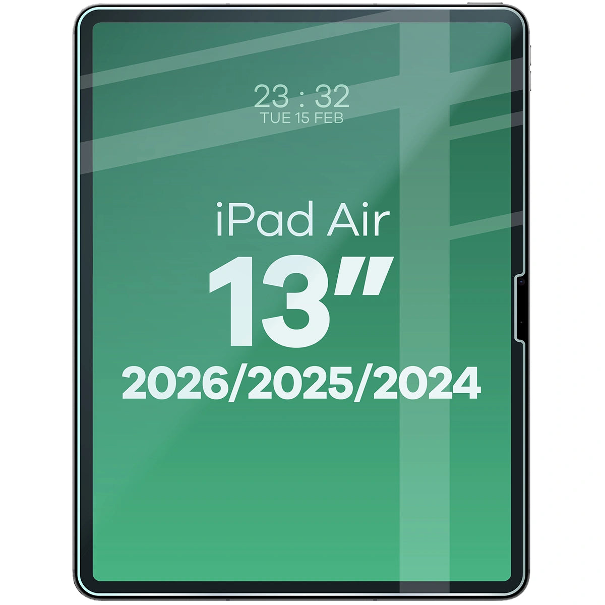 Gehärtetes Glas für iPad Air 13" M4/M3/M2, Bizon Glass Tab Clear Duo, 2 Stück